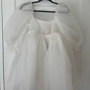 Selkie Ivory Puff Dress